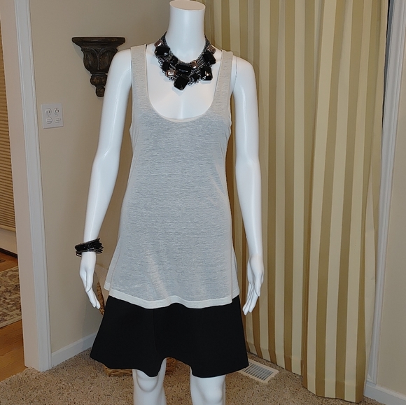 Theory Dresses & Skirts - THEORY LAYERED TANK DRESS W/ POCKETS S